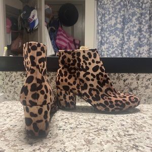 Cheetah print booties!!